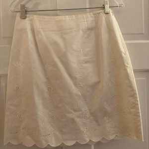 White cotton skirt